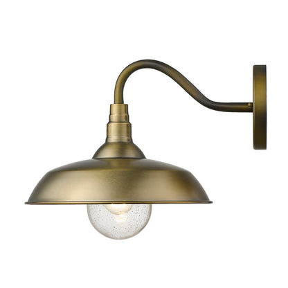 Acclaim Lighting Burry 1-Light Antique Brass Wall Light in Antique Brass 1742ATB