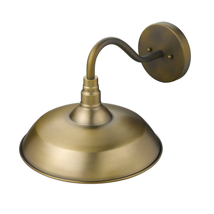 Acclaim Lighting Burry 1-Light Antique Brass Wall Light in Antique Brass 1742ATB