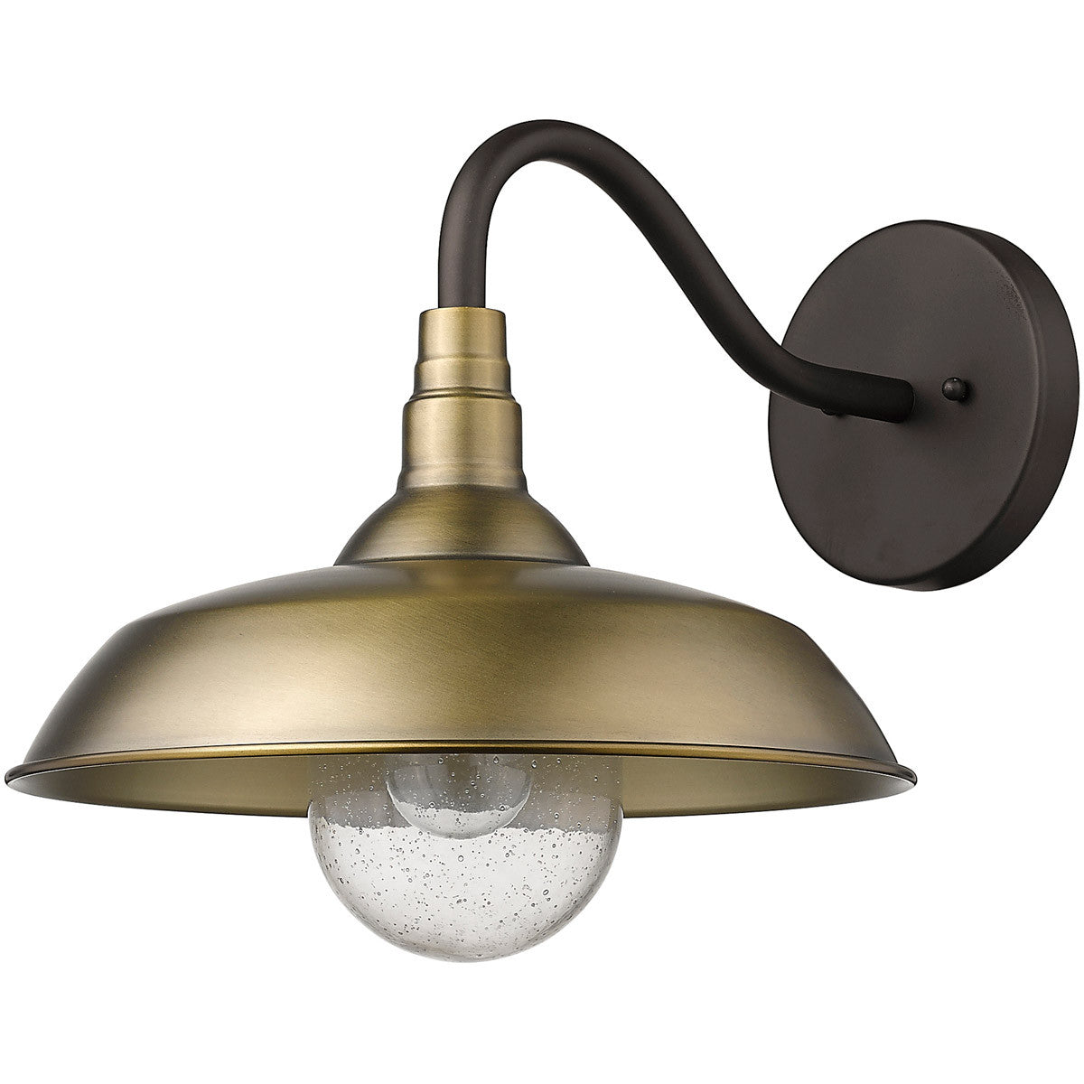 Acclaim Lighting Burry 1-Light Antique Brass Wall Light in Antique Brass 1742ATB