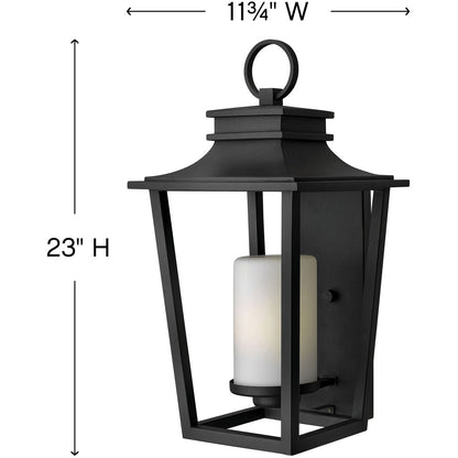 Hinkley Lighting Sullivan Medium Wall Mount Lantern Black 1745BK