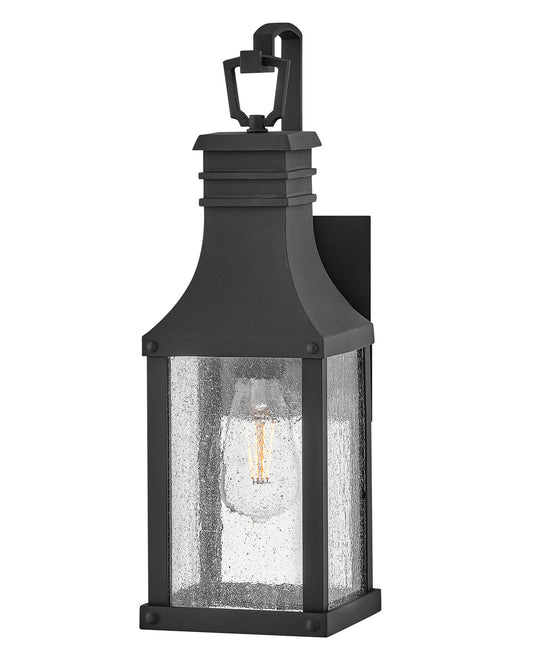 Hinkley Lighting Beacon Hill Small Wall Mount Lantern in Museum Black 17460MB