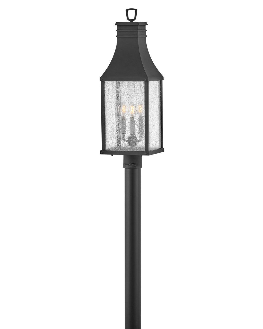 Hinkley Lighting Beacon Hill Large Post Top or Pier Mount Lantern in Museum Black 17461MB