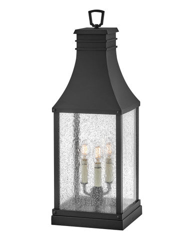 Hinkley Lighting Beacon Hill Large Pier Mount Lantern 12v in Museum Black 12V LED Bulb(s) Included  17467MB-LV