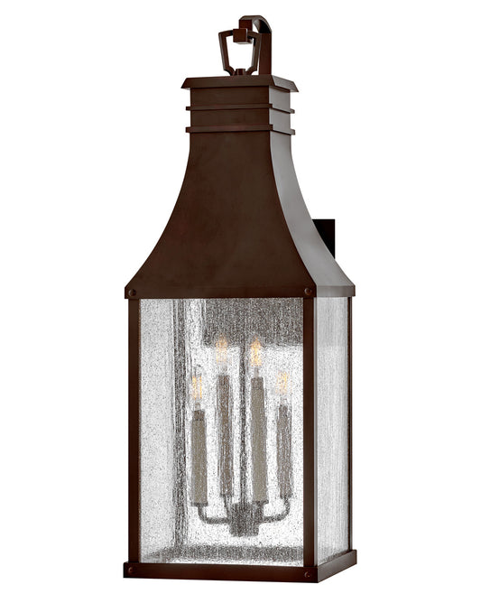 Hinkley Lighting Beacon Hill Extra Large Wall Mount Lantern in Blackened Copper 17468BLC