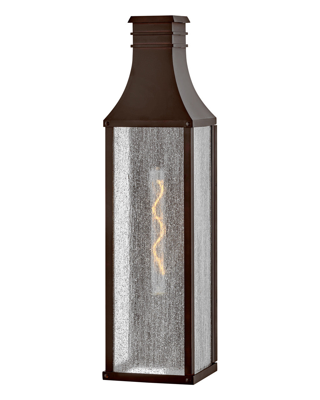 Hinkley Lighting Beacon Hill Tall Wall Mount Lantern in Blackened Copper LED Bulb(s) Included  17469BLC-LL