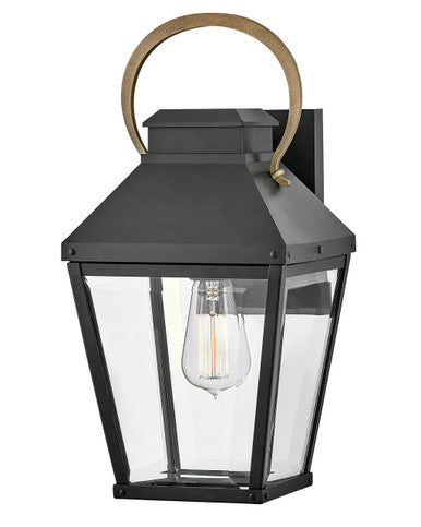 Hinkley Lighting Dawson Small Wall Mount Lantern in Black 17500BK