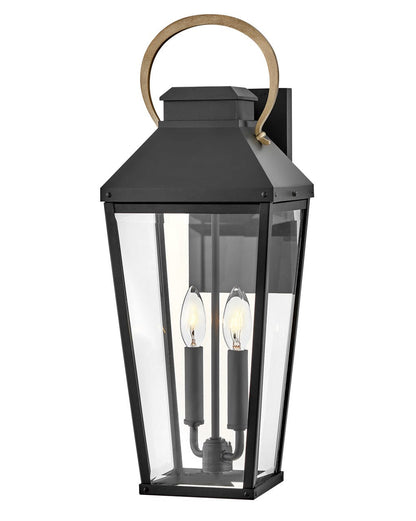 Hinkley Lighting Dawson Medium Wall Mount Lantern in Black 17504BK