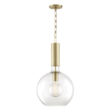 Hudson Valley Lighting Raleigh Pendant in Aged Brass 1413-AGB