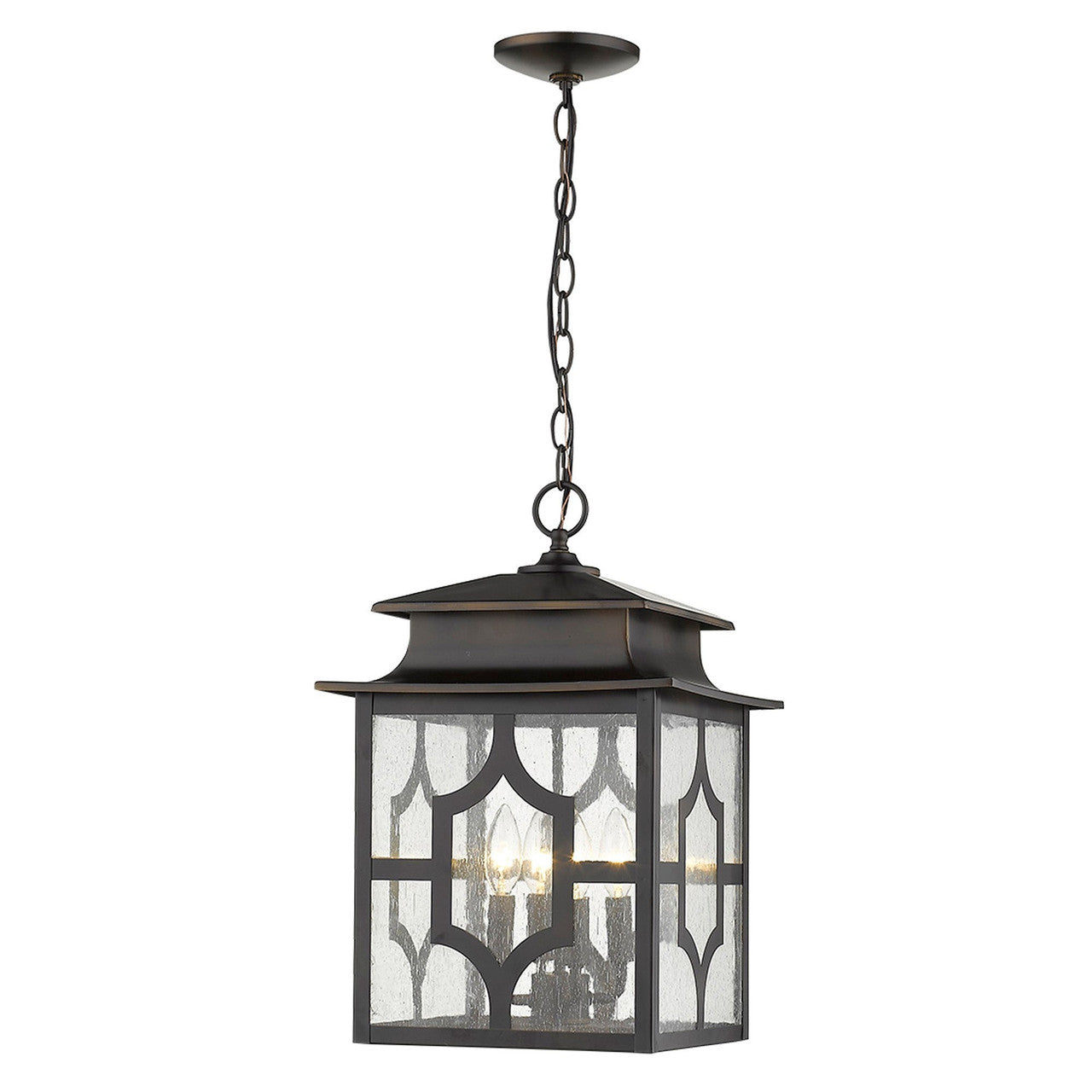 Acclaim Lighting Calvert 4-Light Oil-Rubbed Bronze Hanging Lantern in Oil-Rubbed Bronze 1776ORB