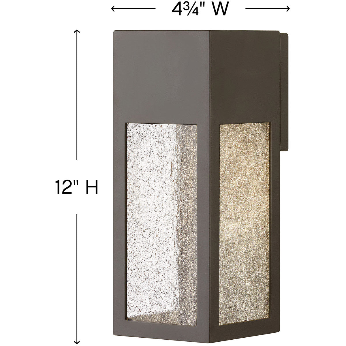 Hinkley Lighting Rook Medium Wall Mount Lantern Bronze LED Bulb(s) Included 1784BZ-LL