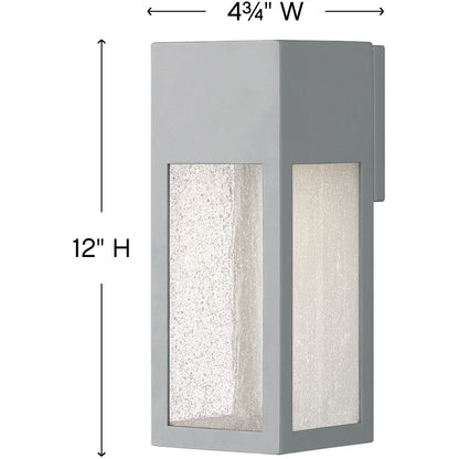 Hinkley Lighting Rook Medium Wall Mount Lantern Titanium LED Bulb(s) Included 1784TT-LL