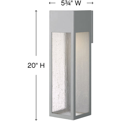 Hinkley Lighting Rook Extra Large Wall Mount Lantern Titanium LED Bulb(s) Included 1788TT-LL