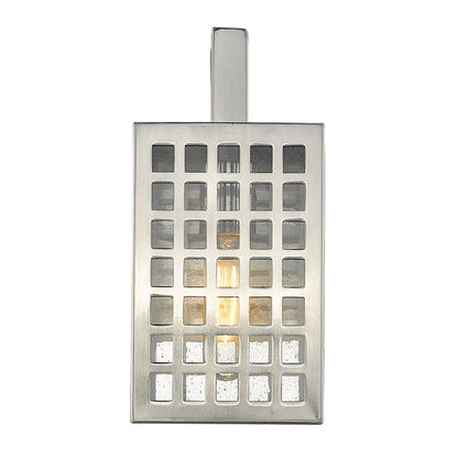 Acclaim Lighting Letzel 1-Light Satin Nickel Wall Light in Satin Nickel 1802SN