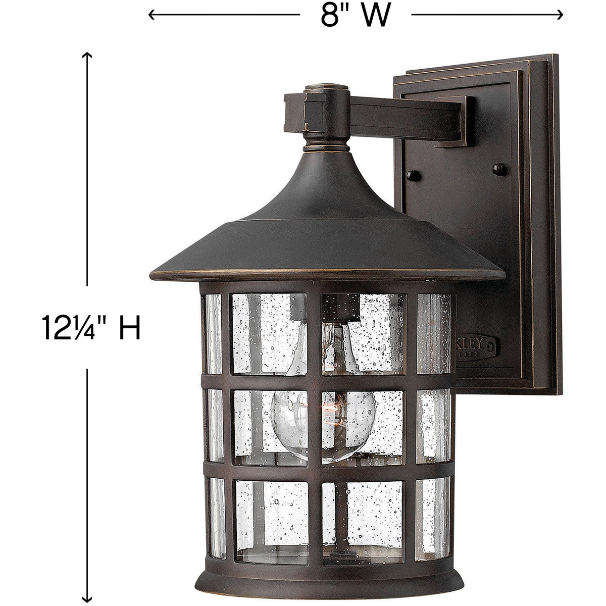 Hinkley Lighting Freeport Medium Wall Mount Lantern Oil Rubbed Bronze 1804OZ