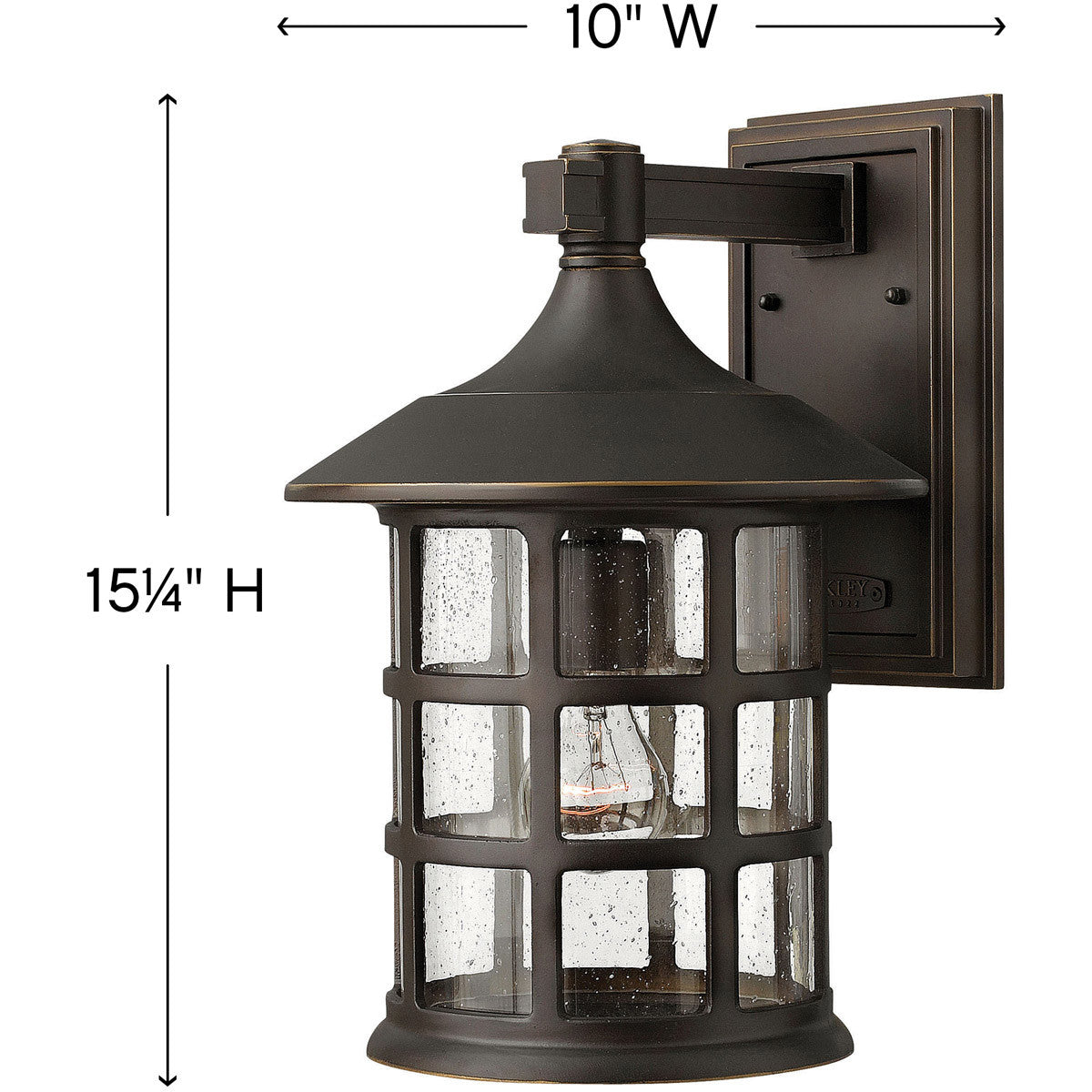 Hinkley Lighting Freeport Large Wall Mount Lantern Oil Rubbed Bronze 1805OZ