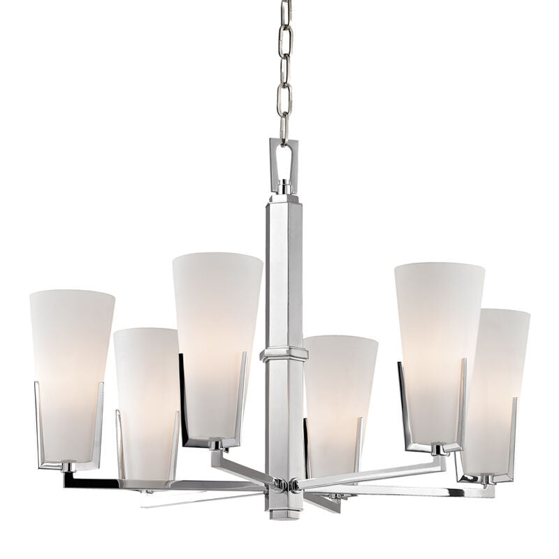 Hudson Valley Lighting Upton Chandelier in Polished Chrome 1806-PC