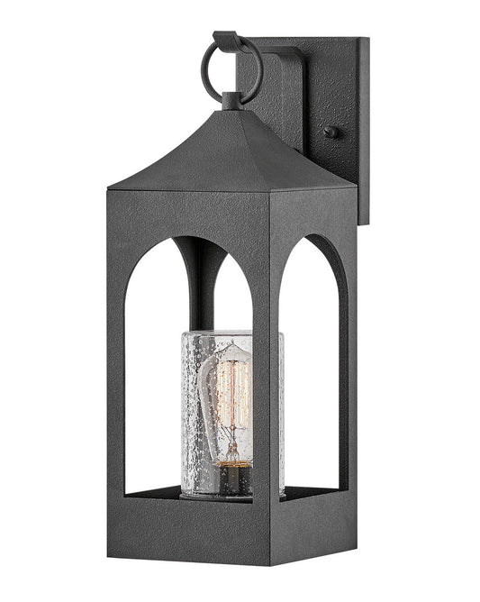 Hinkley Lighting Amina Small Wall Mount Lantern Distressed Zinc 18080DSZ