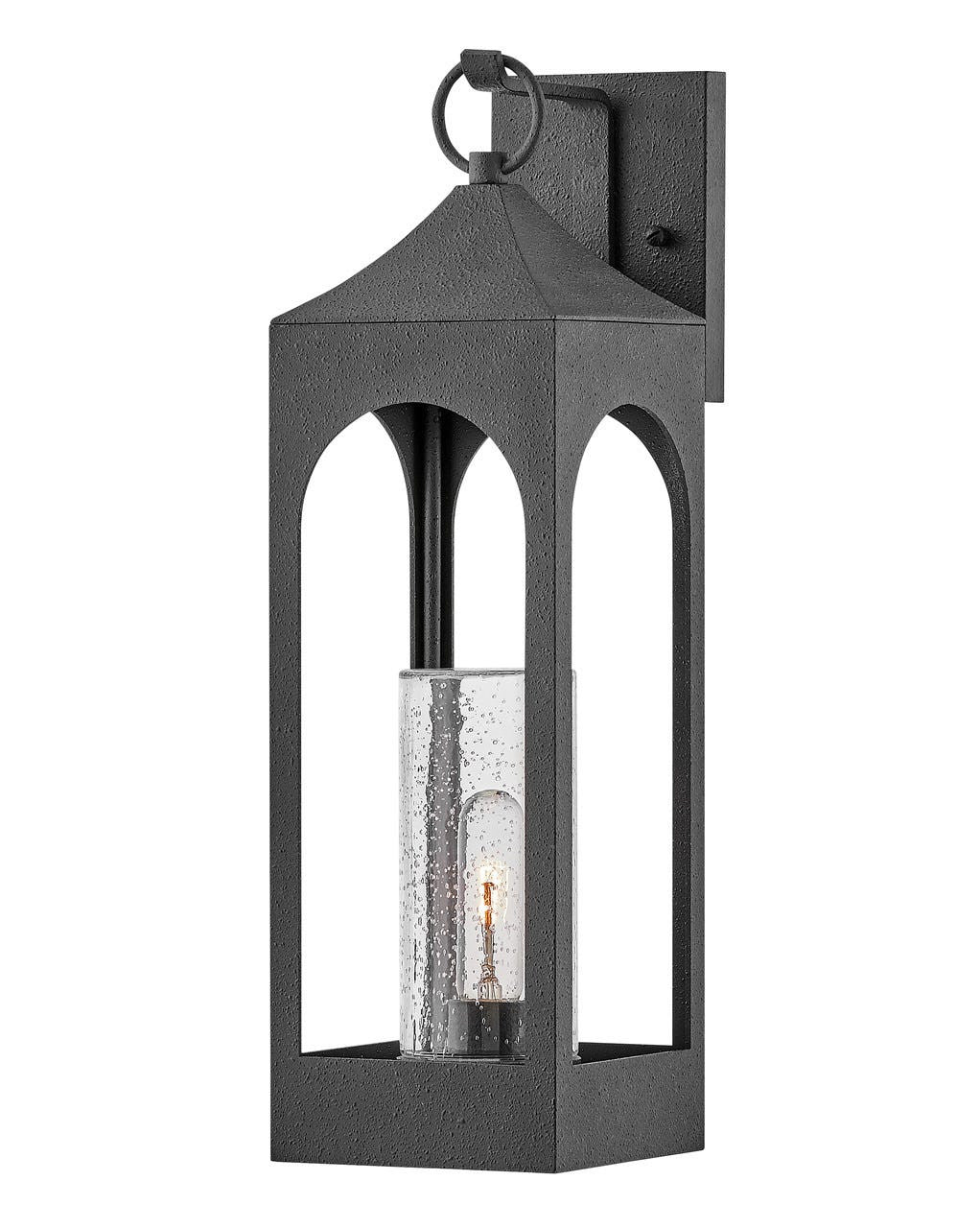 Hinkley Lighting Amina Medium Wall Mount Lantern Distressed Zinc 18084DSZ