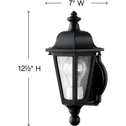 Hinkley Lighting Manor House Small Wall Mount Lantern Black 1819BK