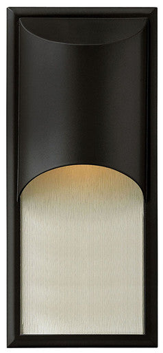 Hinkley Lighting Cascade Medium Wall Mount Lantern Satin Black Integrated LED Bulb(s) 1834SK-LED