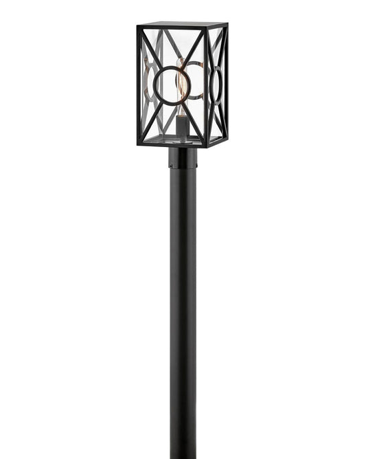 Hinkley Lighting Brixton Medium Post Top or Pier Mount Lantern Black 18371BK