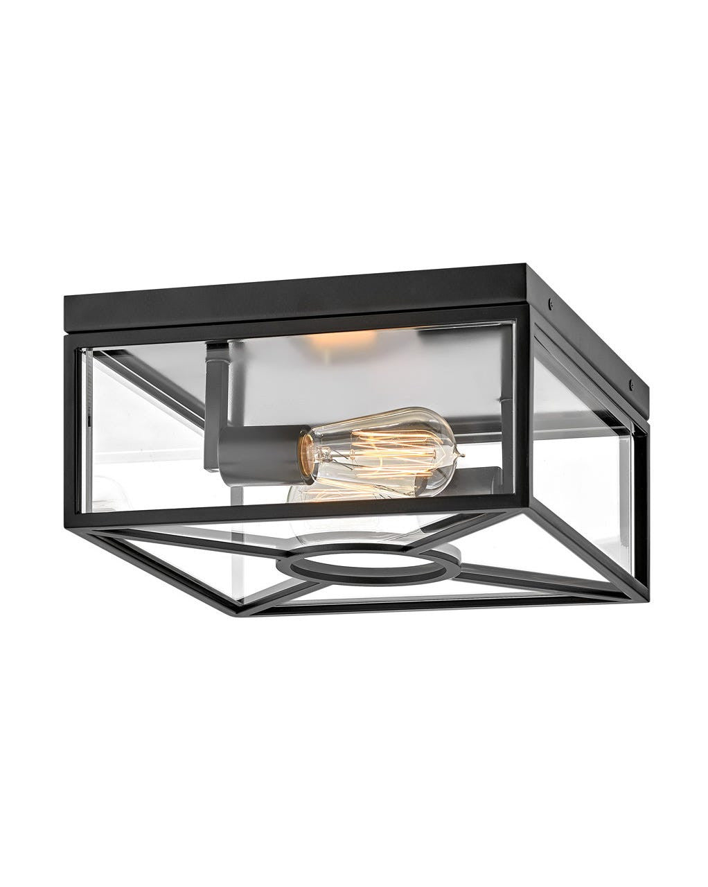 Hinkley Lighting Brixton Medium Flush Mount Black 18373BK