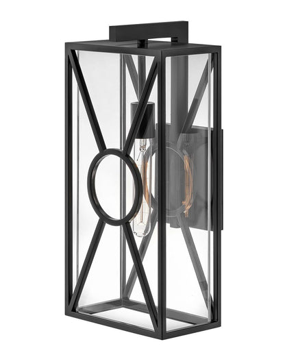 Hinkley Lighting Brixton Medium Wall Mount Lantern Black 18374BK