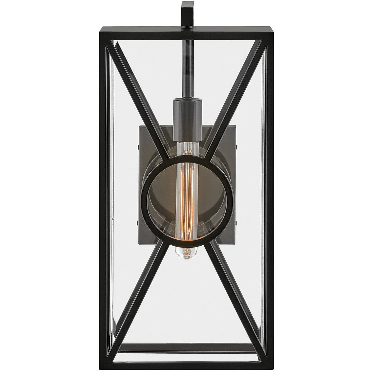 Hinkley Lighting Brixton Medium Wall Mount Lantern Black 18374BK