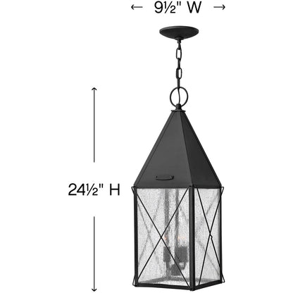 Hinkley Lighting York Large Hanging Lantern Black 1842BK