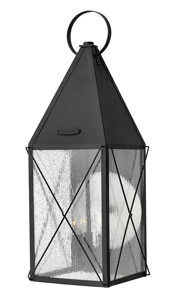 Hinkley Lighting York Large Wall Mount Lantern Black 1845BK