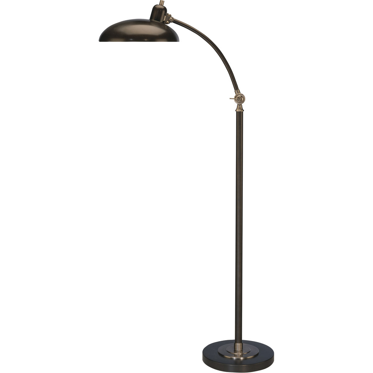 Robert Abbey  Bruno Floor Lamp in Lead Bronze Finish with Ebonized Nickel Accents 1847