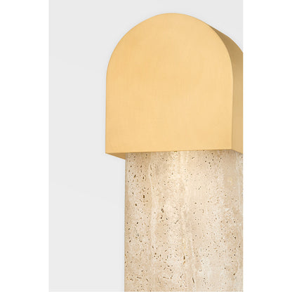 Hudson Valley Lighting Hobart Wall Sconce in Aged Brass 1851-AGB