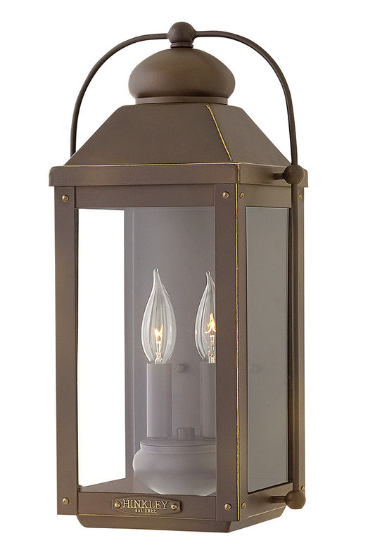 Hinkley Lighting Anchorage Medium Wall Mount Lantern Light Oiled Bronze LED Bulb(s) Included 1854LZ-LL