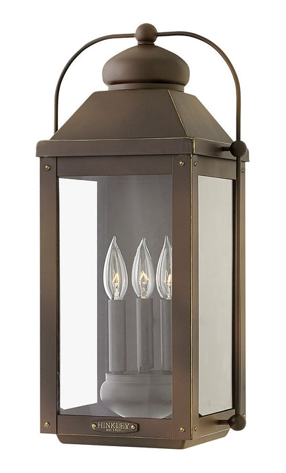 Hinkley Lighting Anchorage Large Wall Mount Lantern Light Oiled Bronze LED Bulb(s) Included 1855LZ-LL