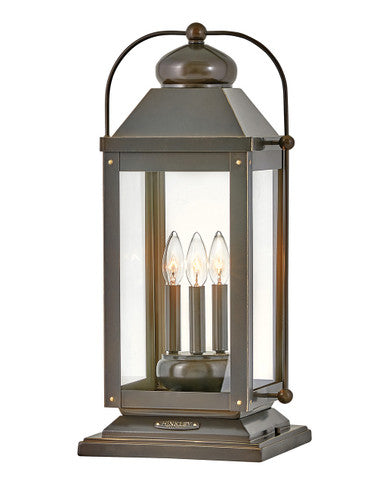 Hinkley Lighting Anchorage Large Pier Mount Lantern Light Oiled Bronze LED Bulb(s) Included 1857LZ-LL