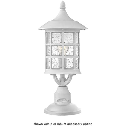 Hinkley Lighting Freeport Coastal Elements Large Post Top or Pier Mount Lantern Textured White 1861TW