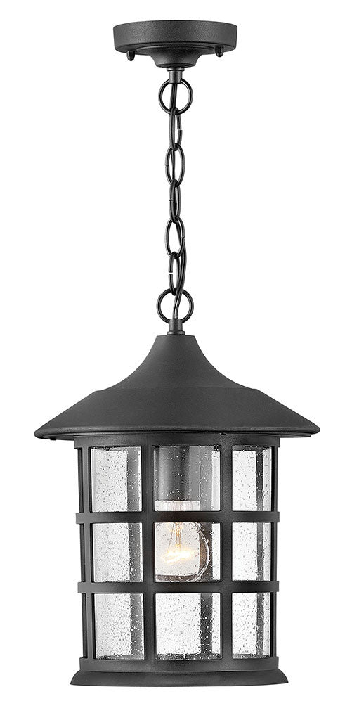 Hinkley Lighting Freeport Coastal Elements Large Hanging Lantern Textured Black 1862TK