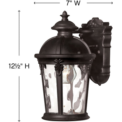 Hinkley Lighting Windsor Extra Small Wall Mount Lantern Black 1890BK