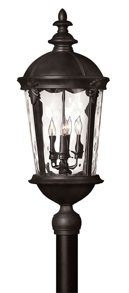 Hinkley Lighting Windsor Large Post Top or Pier Mount Lantern Black 1891BK