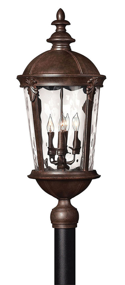 Hinkley Lighting Windsor Large Post Top or Pier Mount Lantern River Rock 1891RK