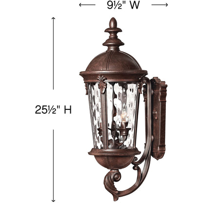 Hinkley Lighting Windsor Medium Wall Mount Lantern River Rock 1894RK