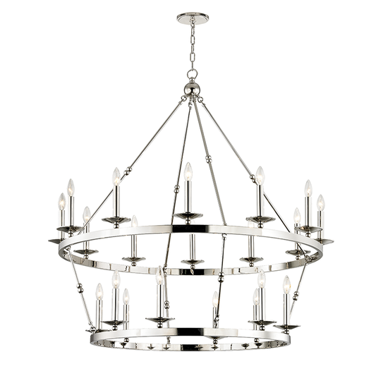 Hudson Valley Lighting Allendale Chandelier in Polished Nickel 3247-PN