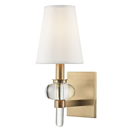 Hudson Valley Lighting Luna Wall Sconce in Aged Brass 1900-AGB