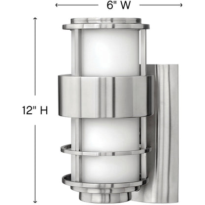 Hinkley Lighting Saturn Small Wall Mount Lantern Stainless Steel 1900SS