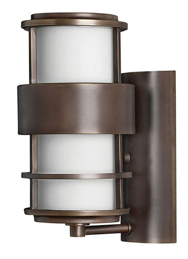 Hinkley Lighting Saturn Small Wall Mount Lantern Metro Bronze Integrated LED Bulb(s) 1900MT-LED