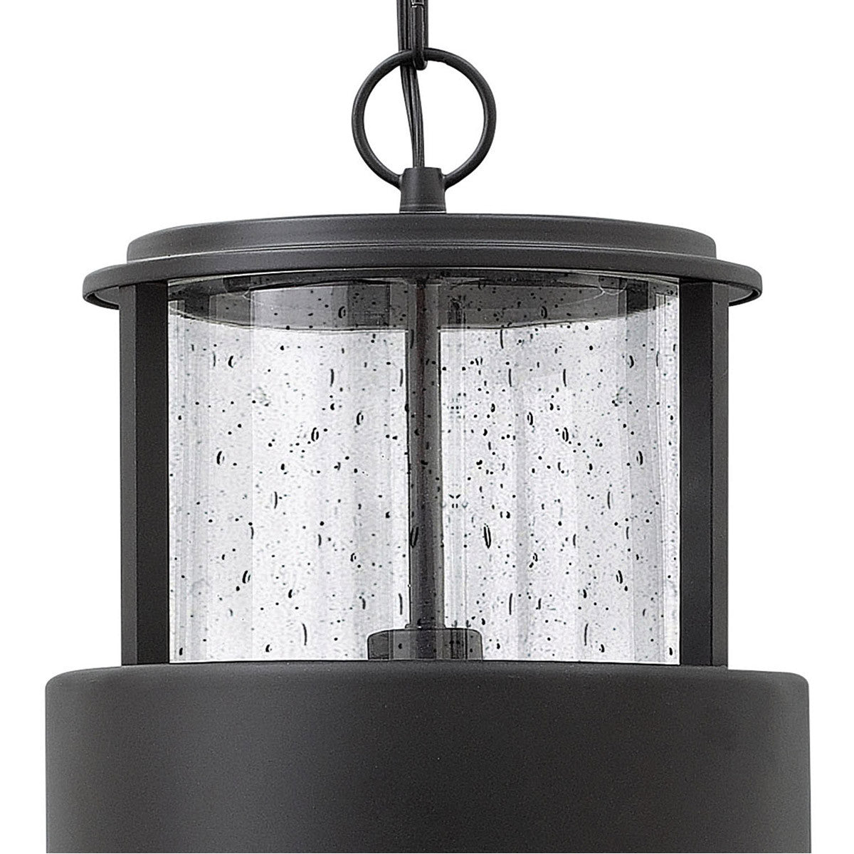 Hinkley Lighting Saturn Large Hanging Lantern Satin Black 1902SK