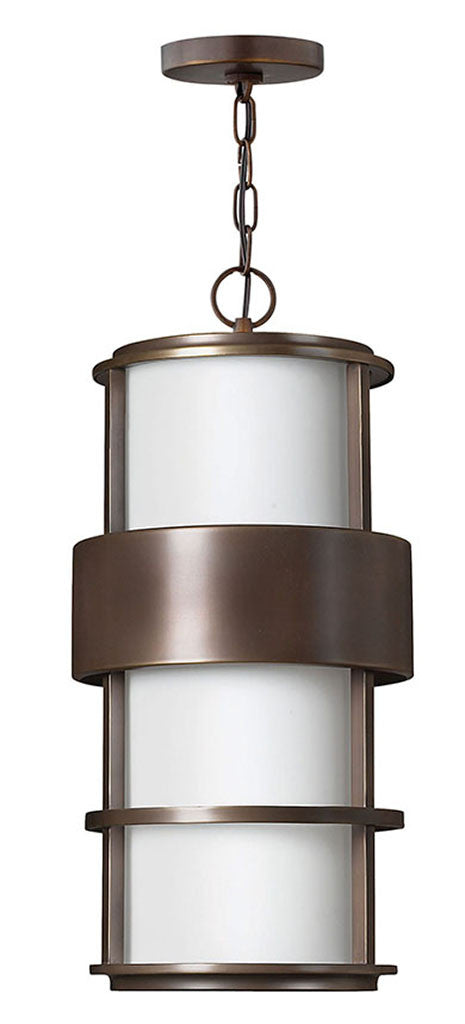 Hinkley Lighting Saturn Large Hanging Lantern Metro Bronze Integrated LED Bulb(s) 1902MT-LED