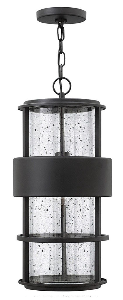 Hinkley Lighting Saturn Large Hanging Lantern Satin Black 1902SK