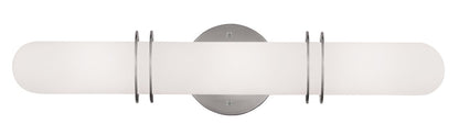 Livex Lighting Pelham Collection 3 Light Brushed Nickel Bath Light in Brushed Nickel 1903-91