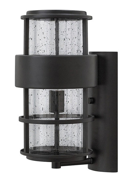 Hinkley Lighting Saturn Medium Wall Mount Lantern Satin Black 1904SK